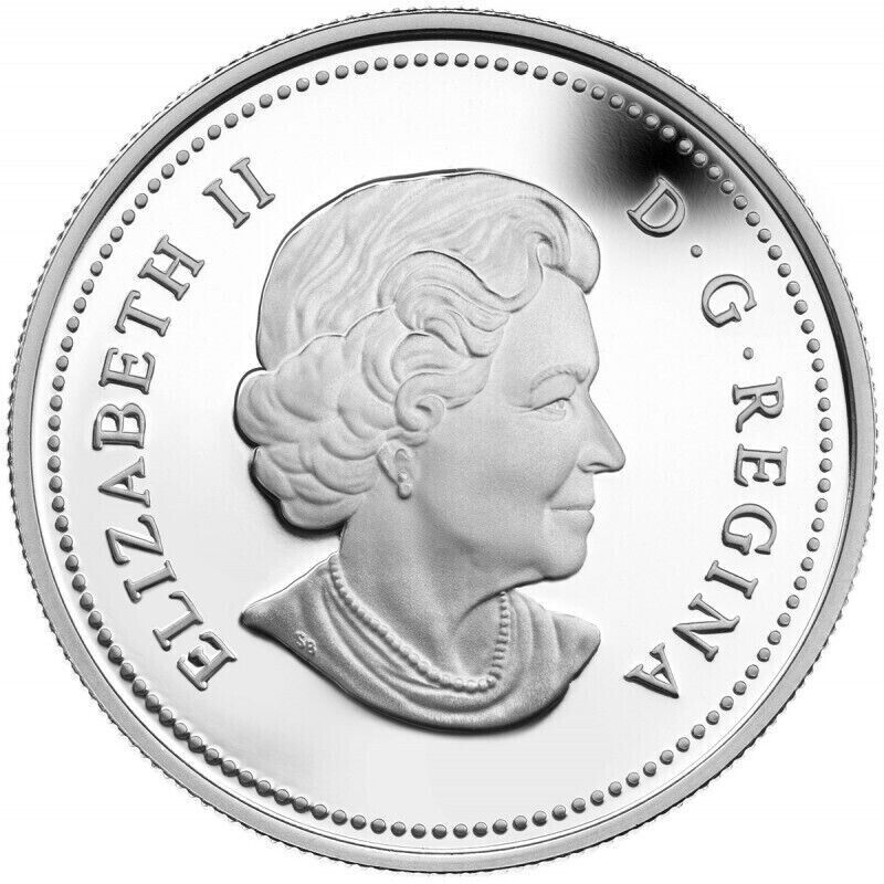 1 oz Silver Coin 2014 Canada $20 Color Proof Royal Canadian Mint - Autumn Falls-classypw.com-2