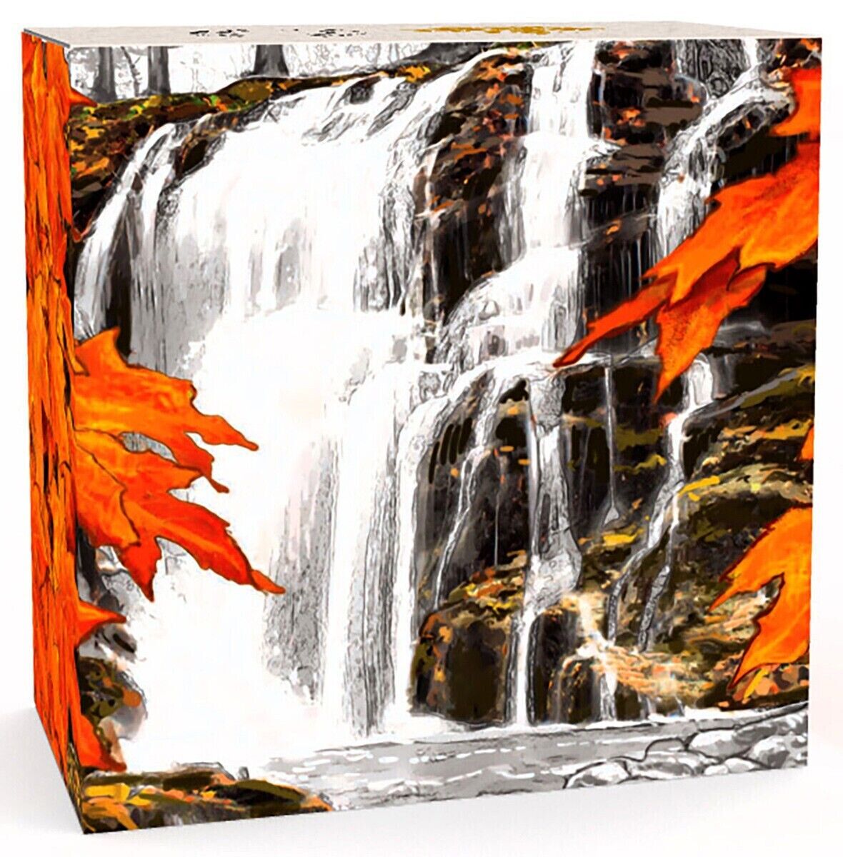 1 oz Silver Coin 2014 Canada $20 Color Proof Royal Canadian Mint - Autumn Falls-classypw.com-3