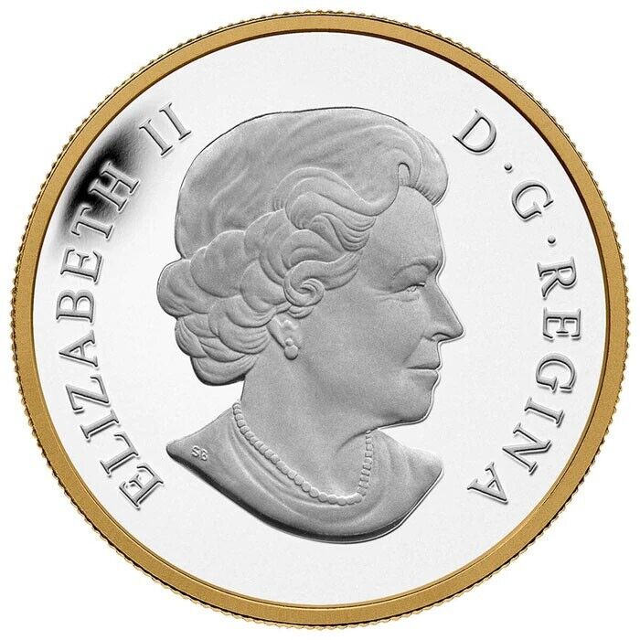 1 oz Silver Coin 2014 Canada $20 Legend of Nanaboozhoo and Thunderbird Gilded-classypw.com-2