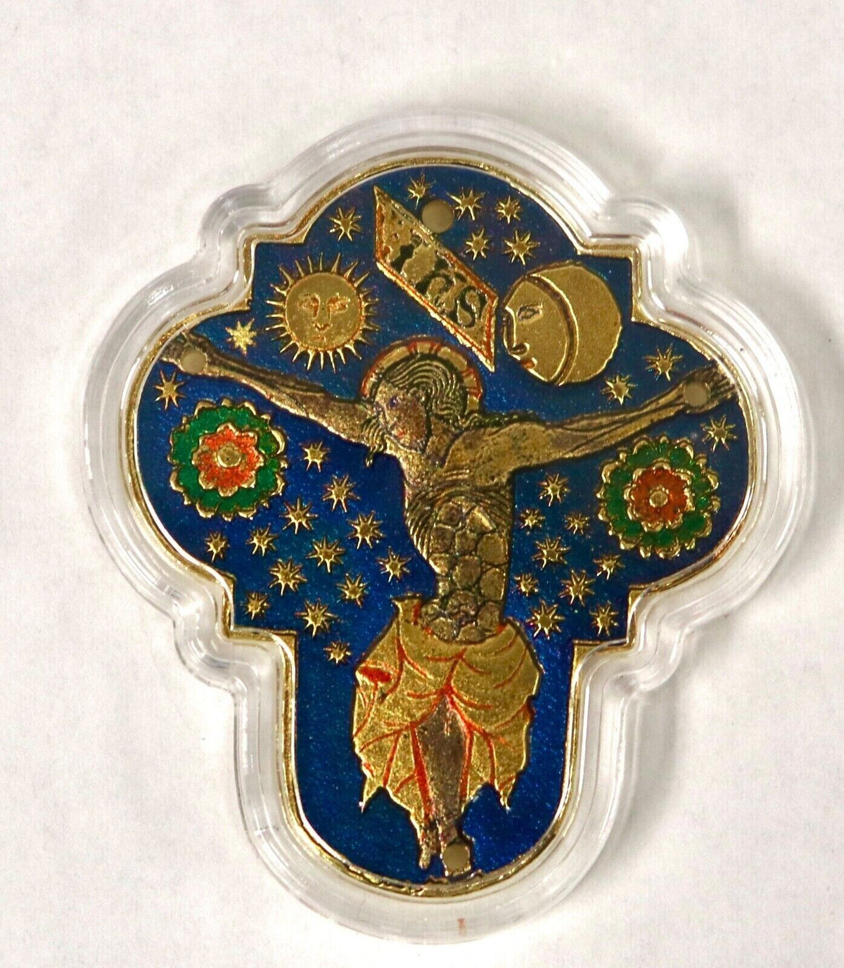 1 oz Silver Coin 2015 $2 World Heritage - Altar Cross High Relief PAMP 999 Made