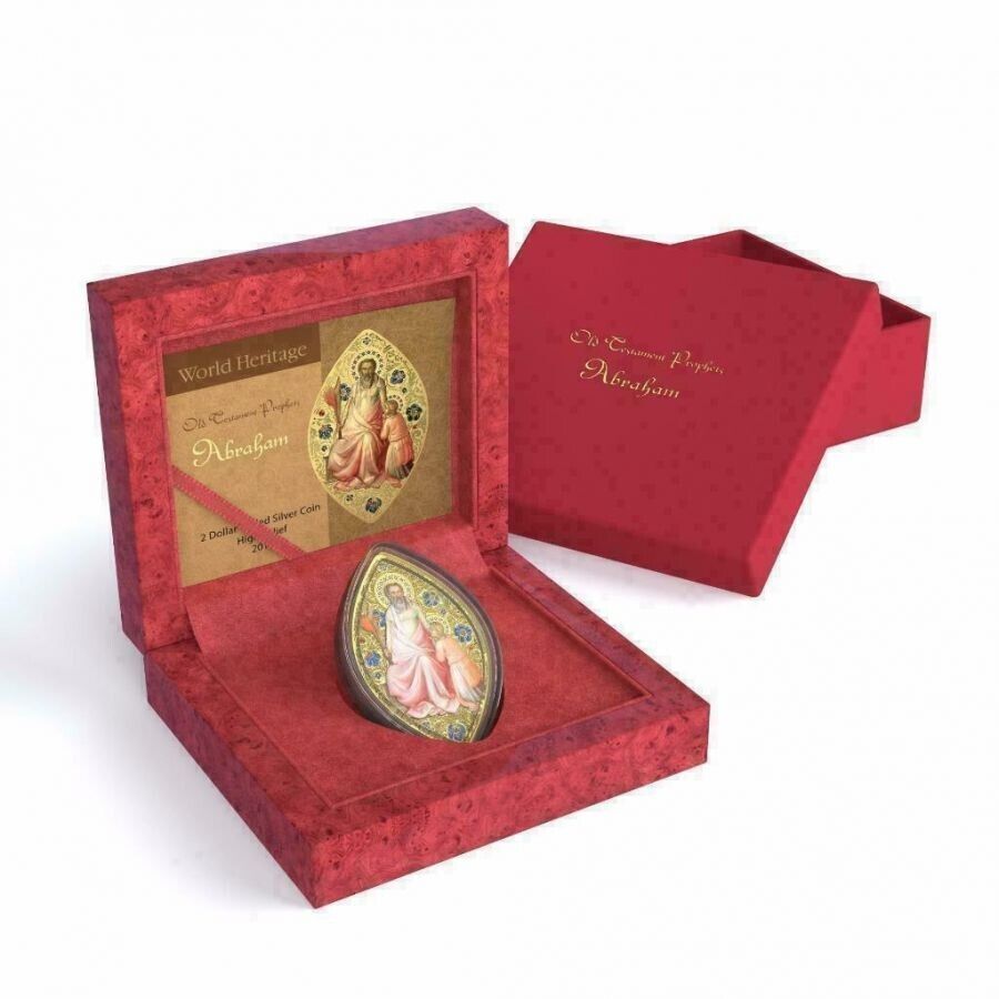 1 oz Silver Coin 2015 $2 World Heritage - Old Prophets Abraham Gilded PAMP 999-classypw.com-4