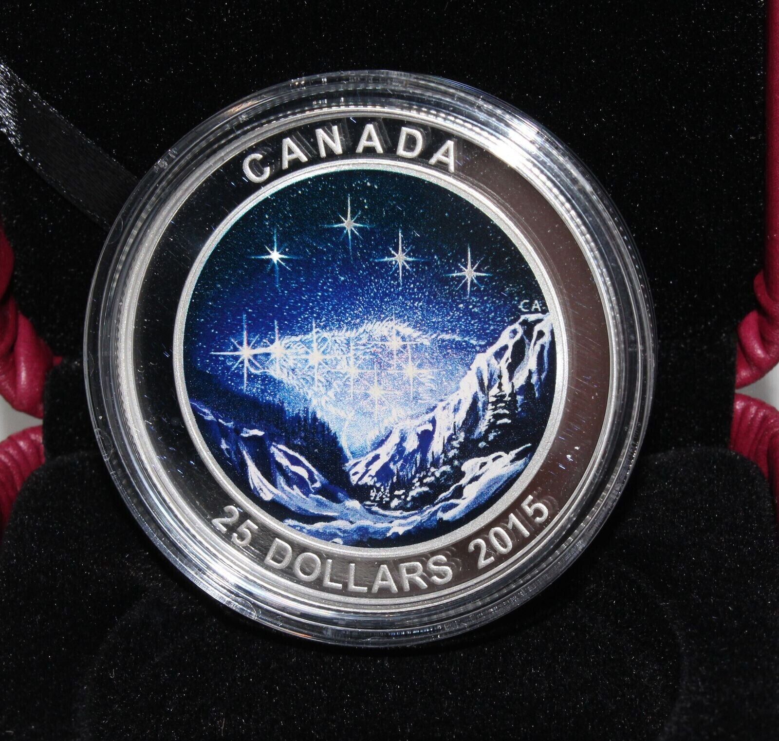 1 oz Silver Coin 2015 Canada $25 Star Charts - Eternal Pursuit Glow in the Dark-classypw.com-3