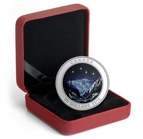 1 oz Silver Coin 2015 Canada $25 Star Charts - Eternal Pursuit Glow in the Dark-classypw.com-5