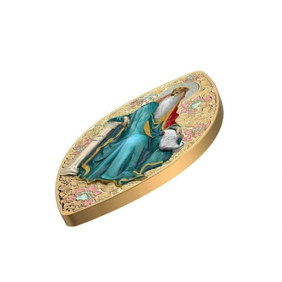 1 oz Silver Coin 2016 $2 World Heritage - Old Prophets Solomon Gilded PAMP 999-classypw.com-3