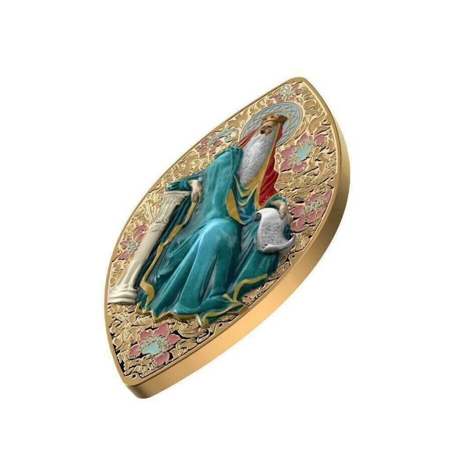 1 oz Silver Coin 2016 $2 World Heritage - Old Prophets Solomon Gilded PAMP 999-classypw.com-4