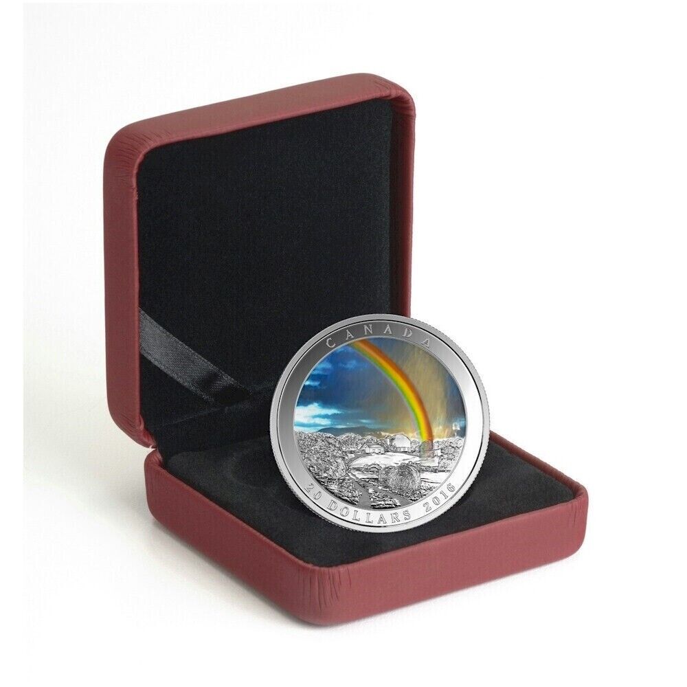 1 oz Silver Coin 2016 Canada $20 Weather Phenomenon: Radiant Rainbow-classypw.com-3