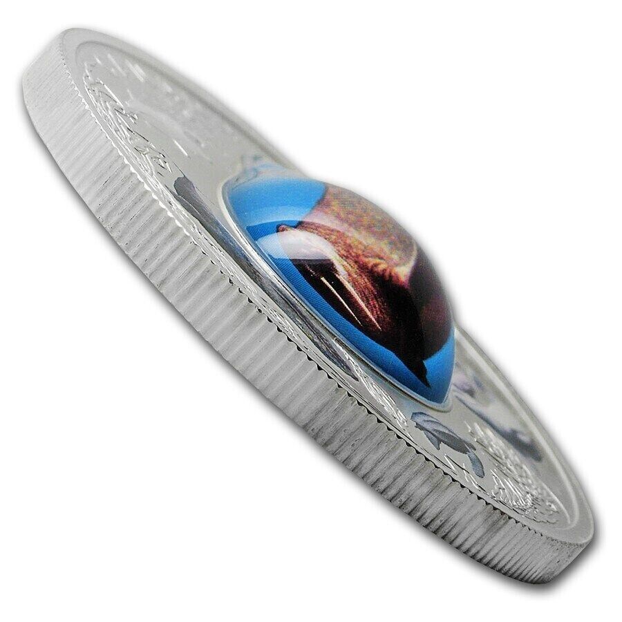 1 oz Silver Coin 2017 $20 Canadian Underwater Life 3D Walrus Water droplet-classypw.com-4