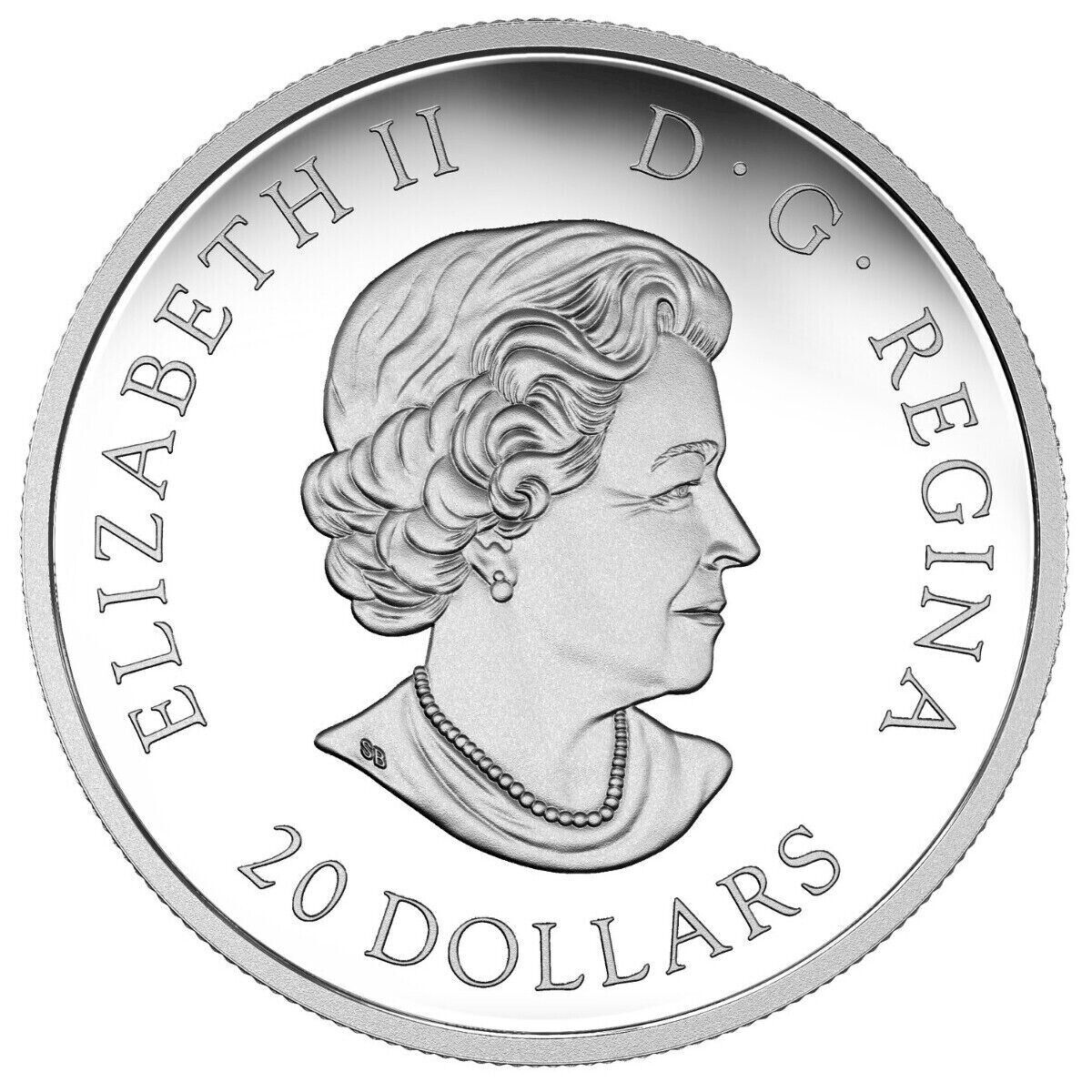 1 oz Silver Coin 2017 $20 Canadian Underwater Life 3D Walrus Water droplet-classypw.com-5