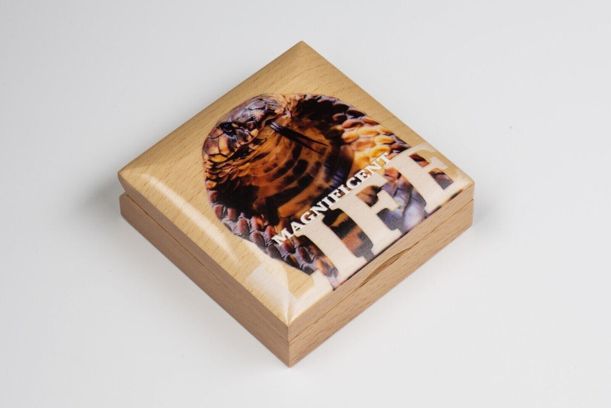 1 oz Silver Coin 2017 $5 Cook Islands Magnificent Life - Cobra Snake Color Coin-classypw.com-4