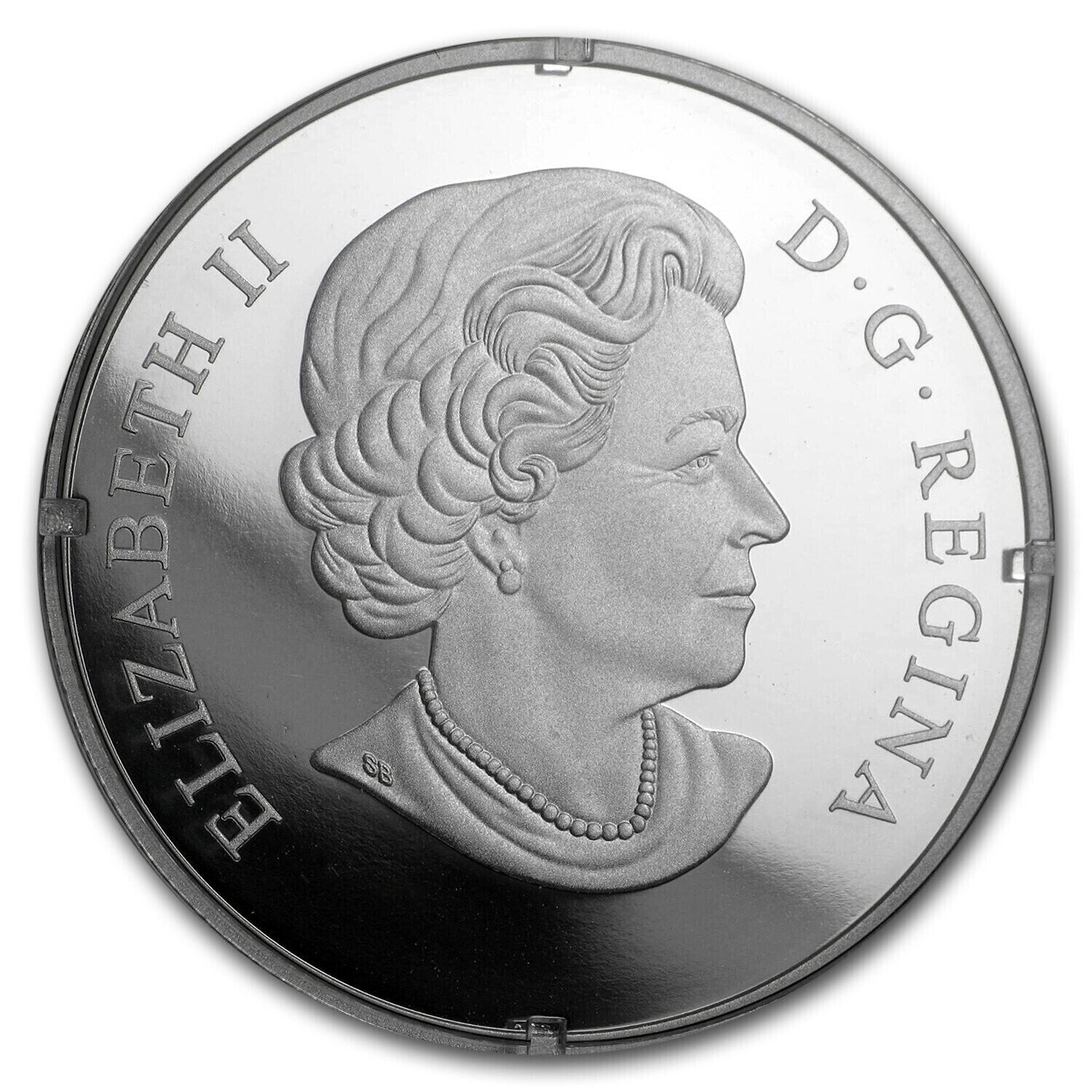1 oz Silver Coin 2017 Canada $20 Murrini Glass Proof Under the Sea - Sea Turtle-classypw.com-2