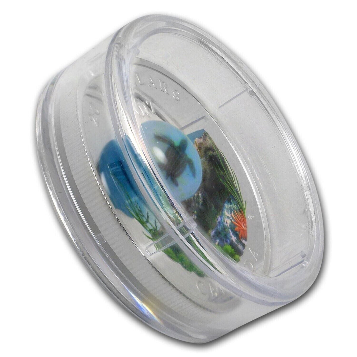 1 oz Silver Coin 2017 Canada $20 Murrini Glass Proof Under the Sea - Sea Turtle-classypw.com-3