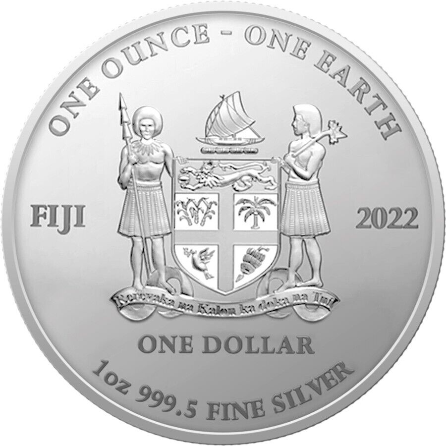 1 oz Silver Coin 2022 Fiji $1 Color Earth The Beauty of Artificial Intelligence-classypw.com-6