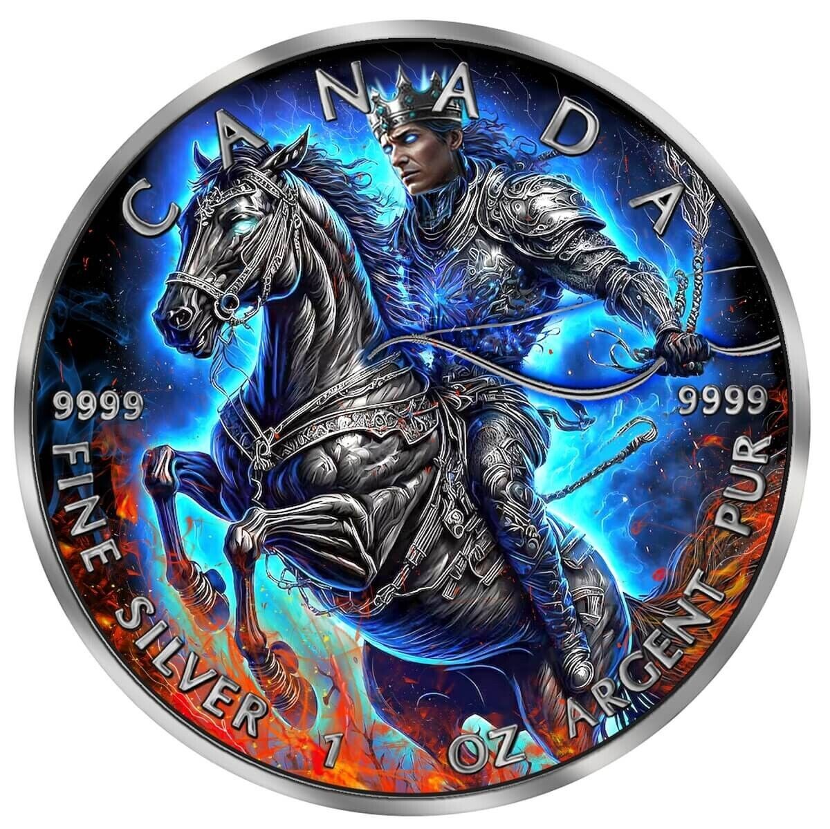 1 oz Silver Coin 2023 Canada $5 Four Horsemen of the Apocalypse White Horse-classypw.com-1