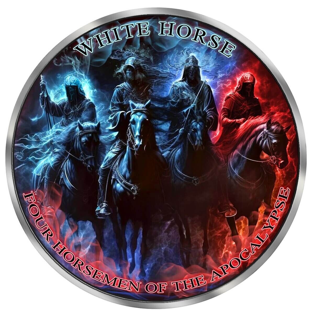 1 oz Silver Coin 2023 Canada $5 Four Horsemen of the Apocalypse White Horse-classypw.com-2