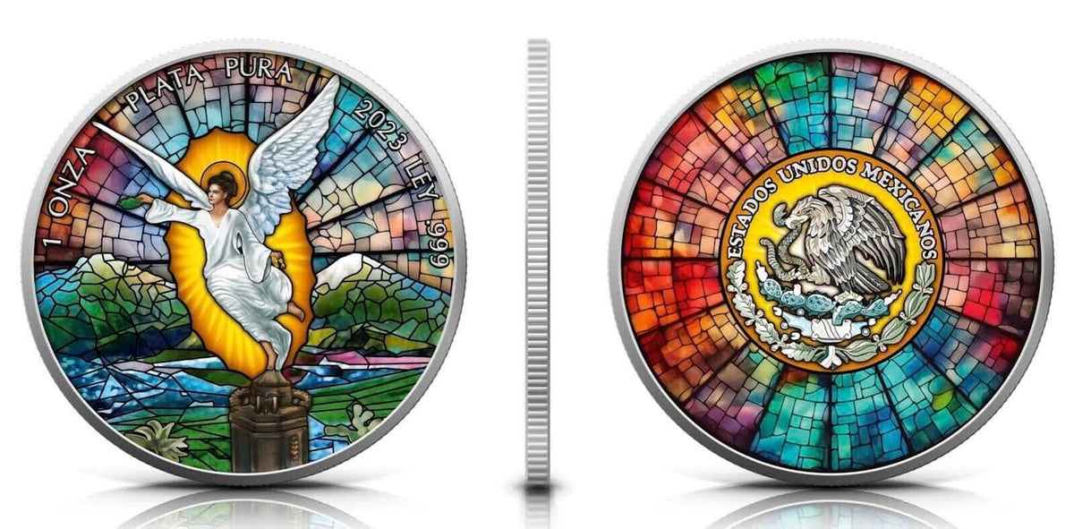 1 oz Silver Coin 2023 Mexico Libertad Stained Glass Edition only 280 pieces Made