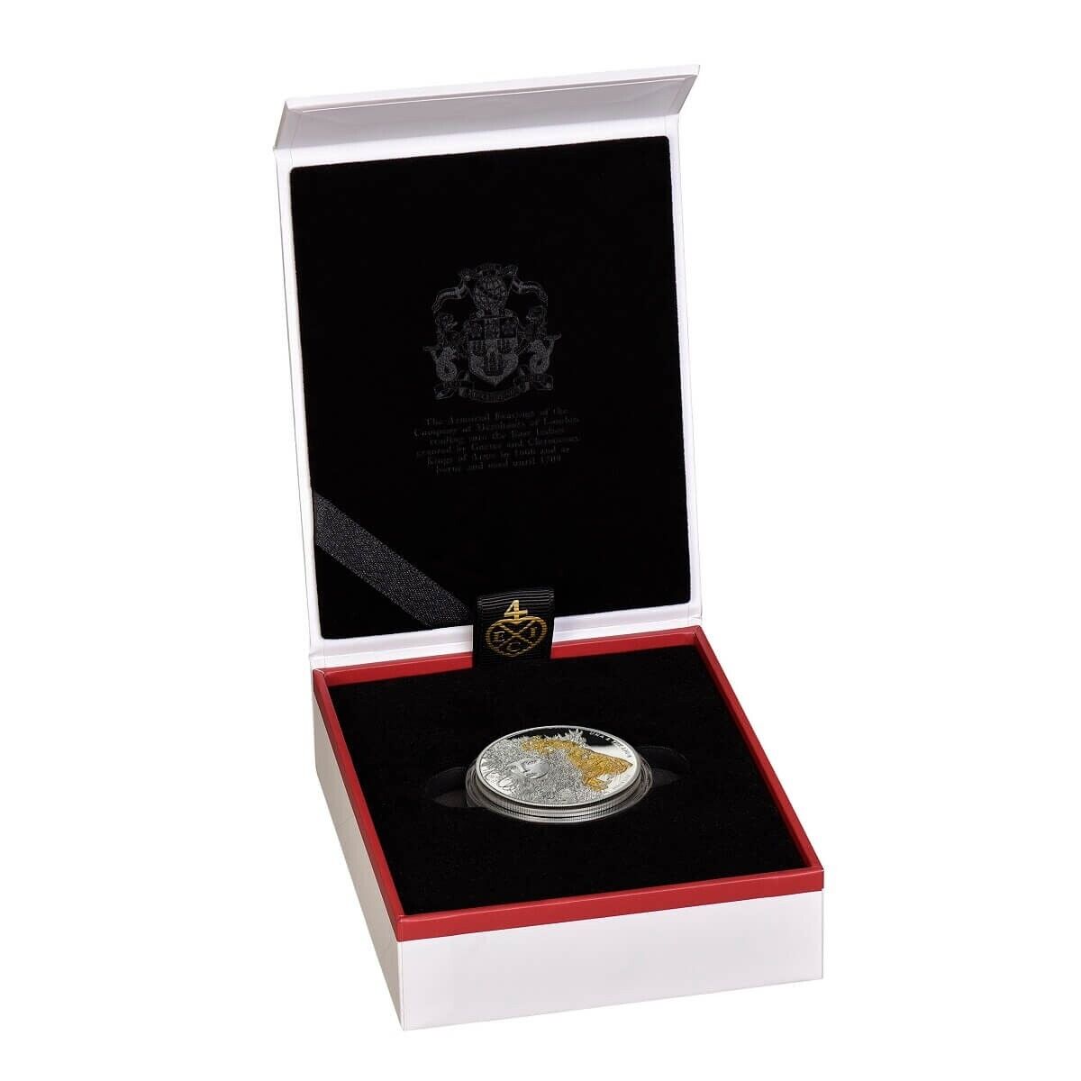 1 oz Silver Coin 2024 St. Helena £1 Una &amp; The Lion Silver w/ Gold Gilded Proof-classypw.com-7