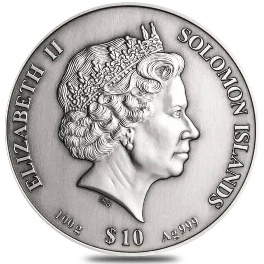100g Silver Coin 2022 Solomon Islands $10 Versailles Temple Lamour 4-Layer Coin