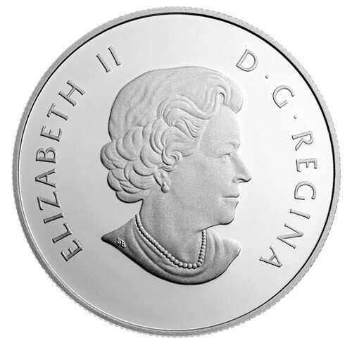1/2 Oz Silver Coin 2014 $10 Canada Color Proof RCM Harlequin Duck-classypw.com-1