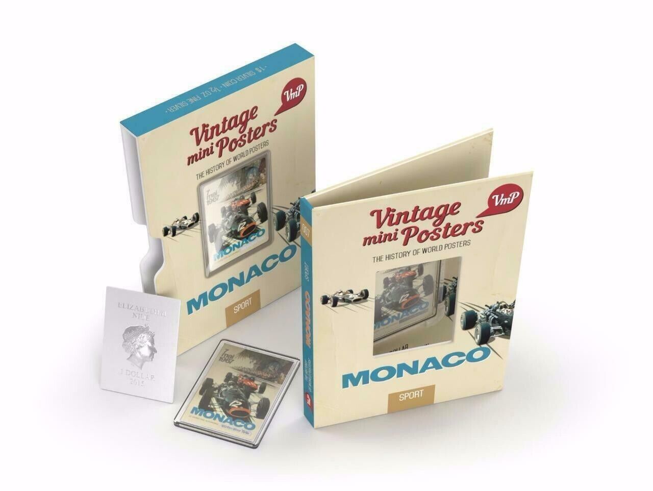 1/2 Oz Silver Coin 2015 Niue $1 Vintage Mini Posters Monaco Grand Prix 1000 Made-classypw.com-1
