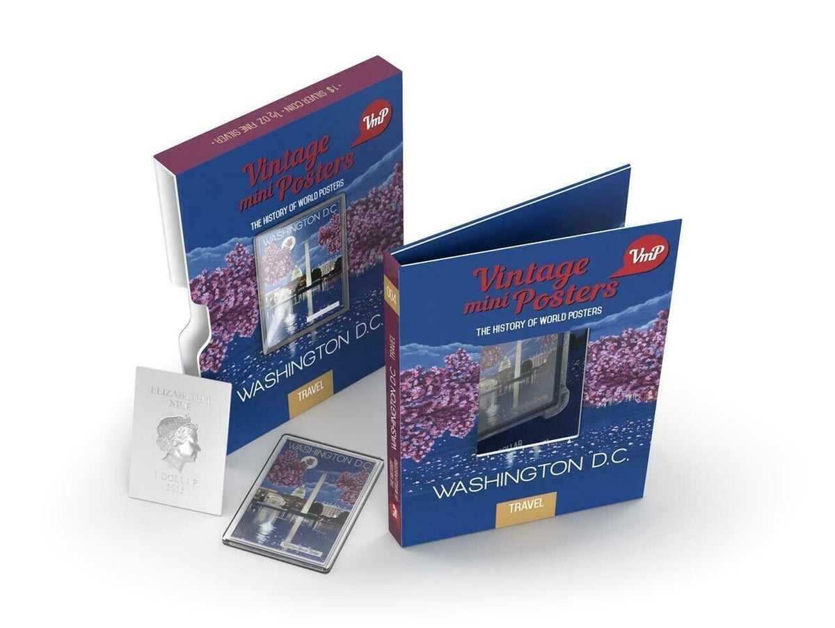 1/2 Oz Silver Coin 2015 Niue $1 Vintage Mini Posters Washington D.C. 1000 Made-classypw.com-1