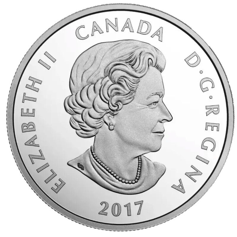 1/2 Oz Silver Coin 2017 $10 Canada Birds Among Nature&#39;s Colors Purple Marin