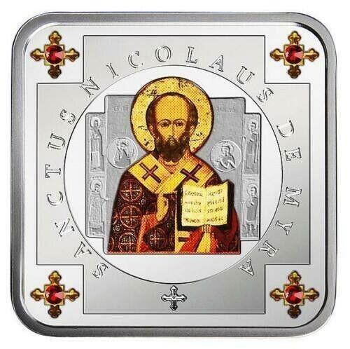 15.5g Silver Coin Proof 2013 Niue $1 St Nicholas De Myra The Wonderworker-classypw.com-1