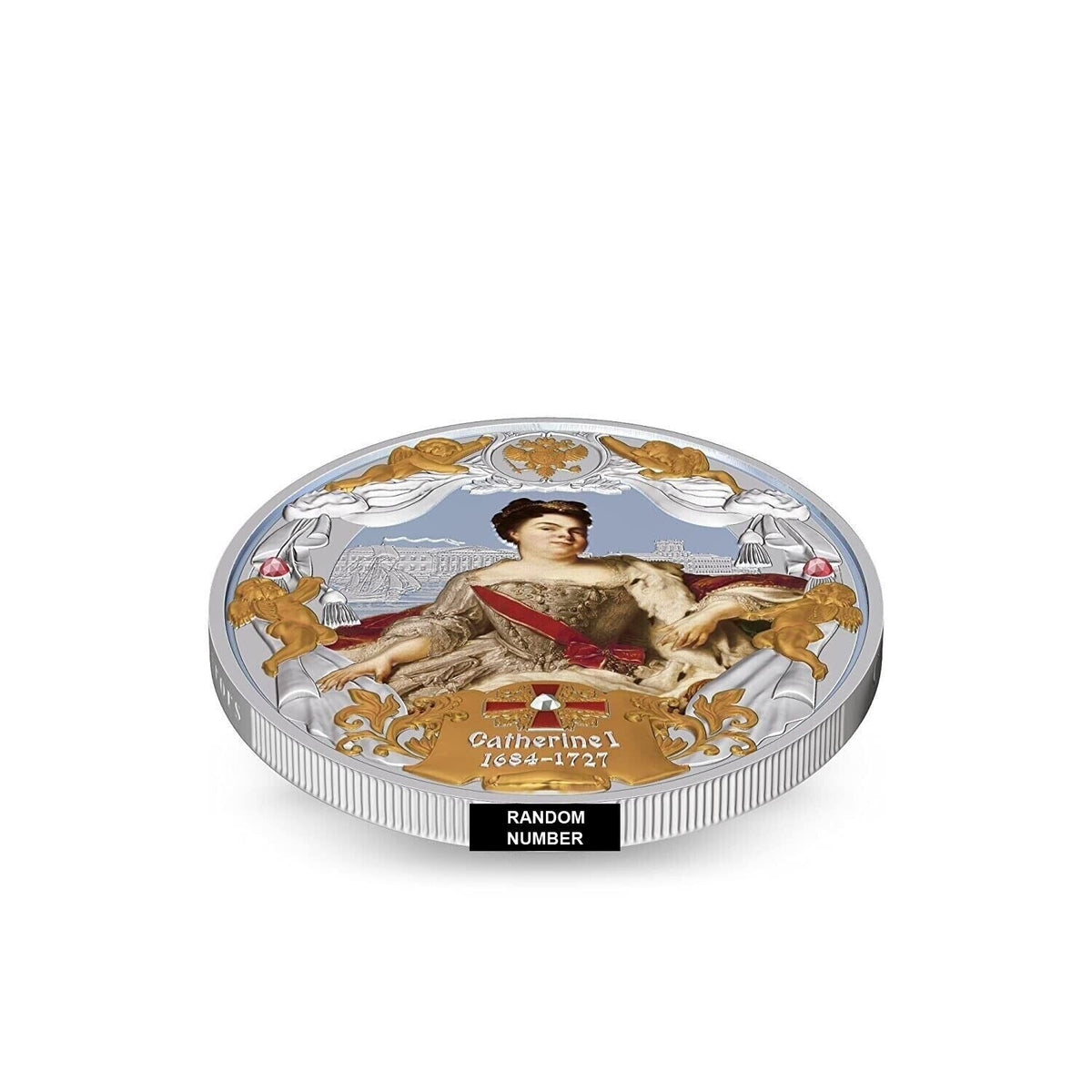 2 Oz Silver Coin 2014 Niue $5 Russian Emperors Proof Coin - Catherine I-classypw.com-4