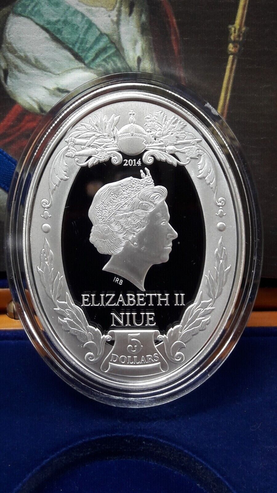 2 Oz Silver Coin 2014 Niue $5 Russian Emperors Proof Coin - Ivan VI-classypw.com-11