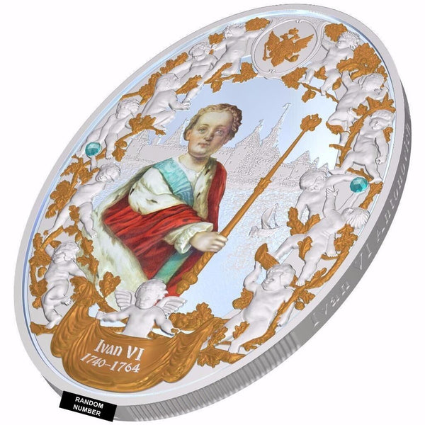 2 Oz Silver Coin 2014 Niue $5 Russian Emperors Proof Coin - Ivan VI ...