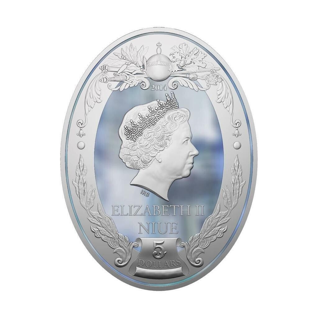 2 Oz Silver Coin 2014 Niue $5 Russian Emperors Proof Coin - Ivan VI-classypw.com-6