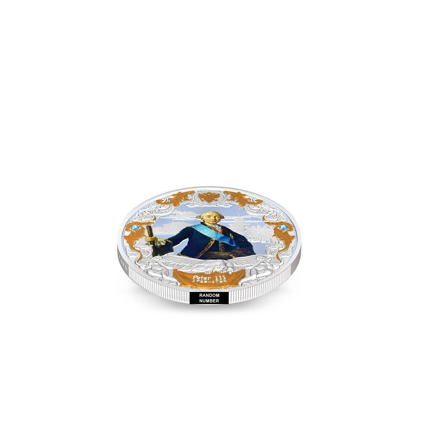2 Oz Silver Coin 2014 Niue $5 Russian Emperors Proof Coin - Peter III-classypw.com-3