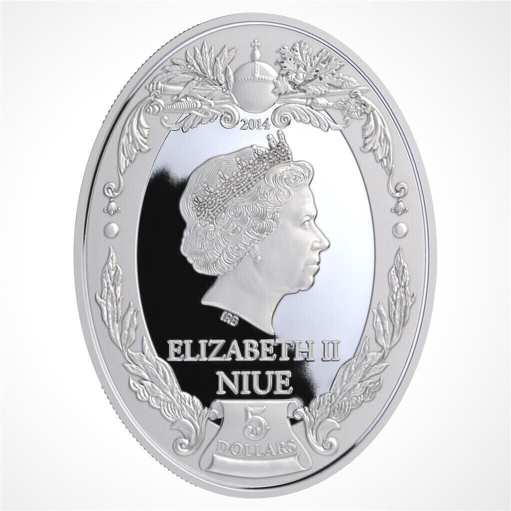 2 Oz Silver Coin 2014 Niue $5 Russian Emperors Proof Coin - Peter III-classypw.com-4