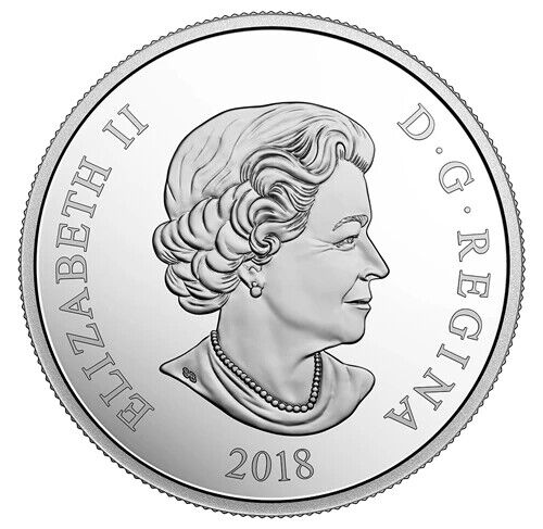 2 Oz Silver Coin 2018 Canada $30 Golden Maple Leaf with 1g 18k Gold Leaf-classypw.com-4