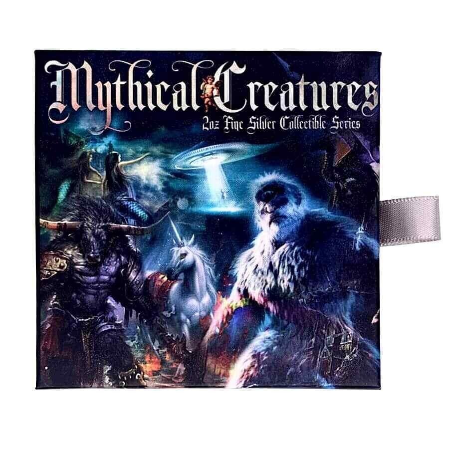 2 Oz Silver Coin 2023 Chad 10000 CFA Mythical Creatures Dragon and Cyclops