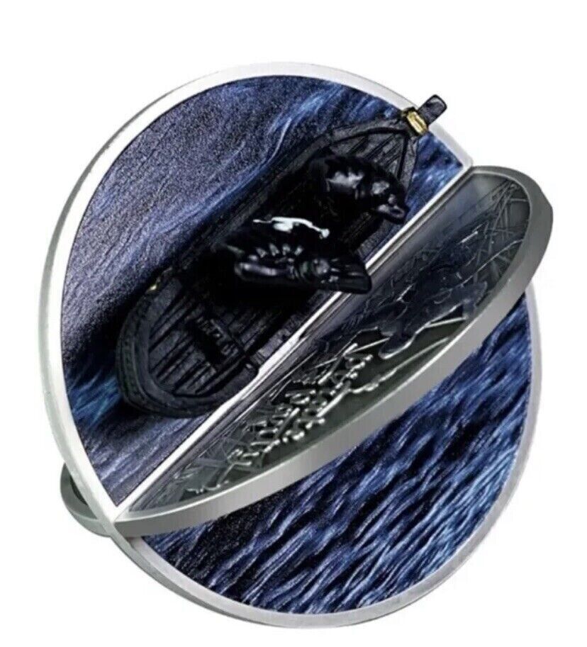 2 Oz Silver Coin 2023 Niue $5 Pirate Ship 3D Antiqued Shaped Coin 333 Mintage-classypw.com-4