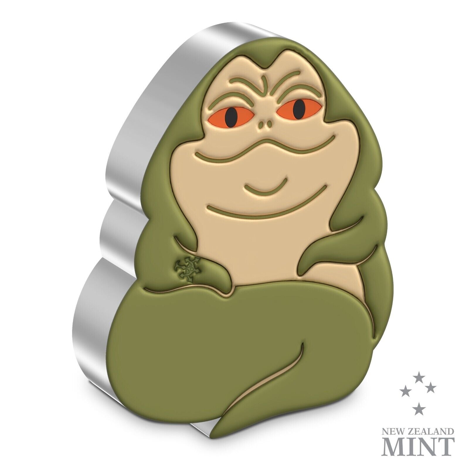 2 Oz Silver Coin 2023 Niue $5 Star Wars Jabba the Hutt Mega Chibi Silver Proof