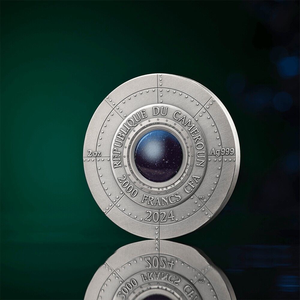 2 Oz Silver Coin 2024 Cameroon Interstellar Phenomena Roswell UFO Incident Alien-classypw.com-4