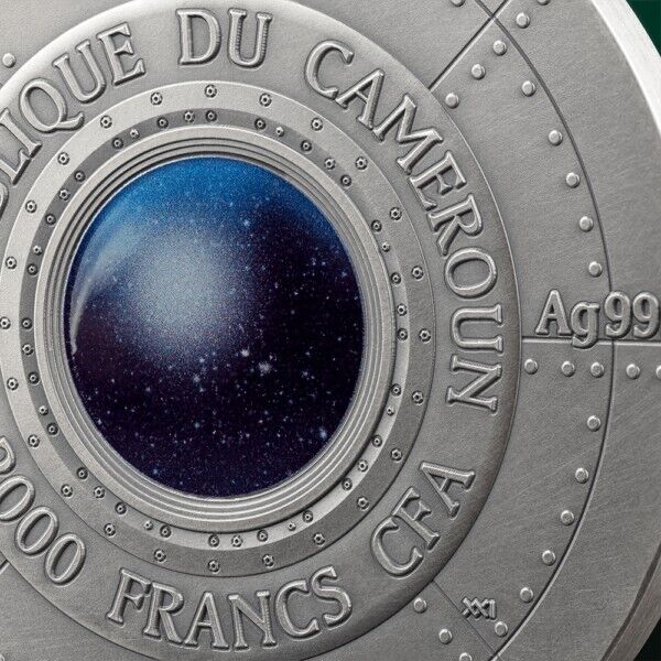 2 Oz Silver Coin 2024 Cameroon Interstellar Phenomena Roswell UFO Incident Alien-classypw.com-6