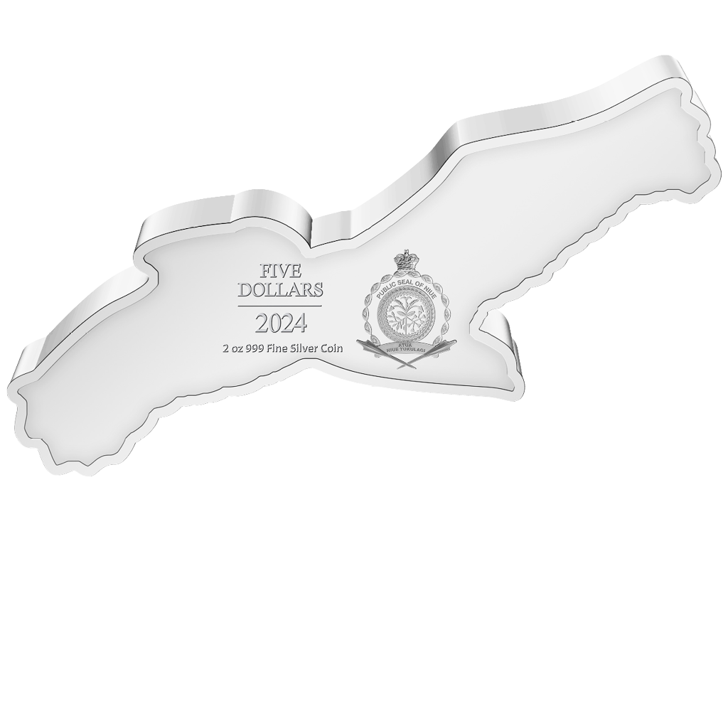 2 Oz Silver Coin 2024 Niue $5 Great Birds Great White Pelican Shaped Coin