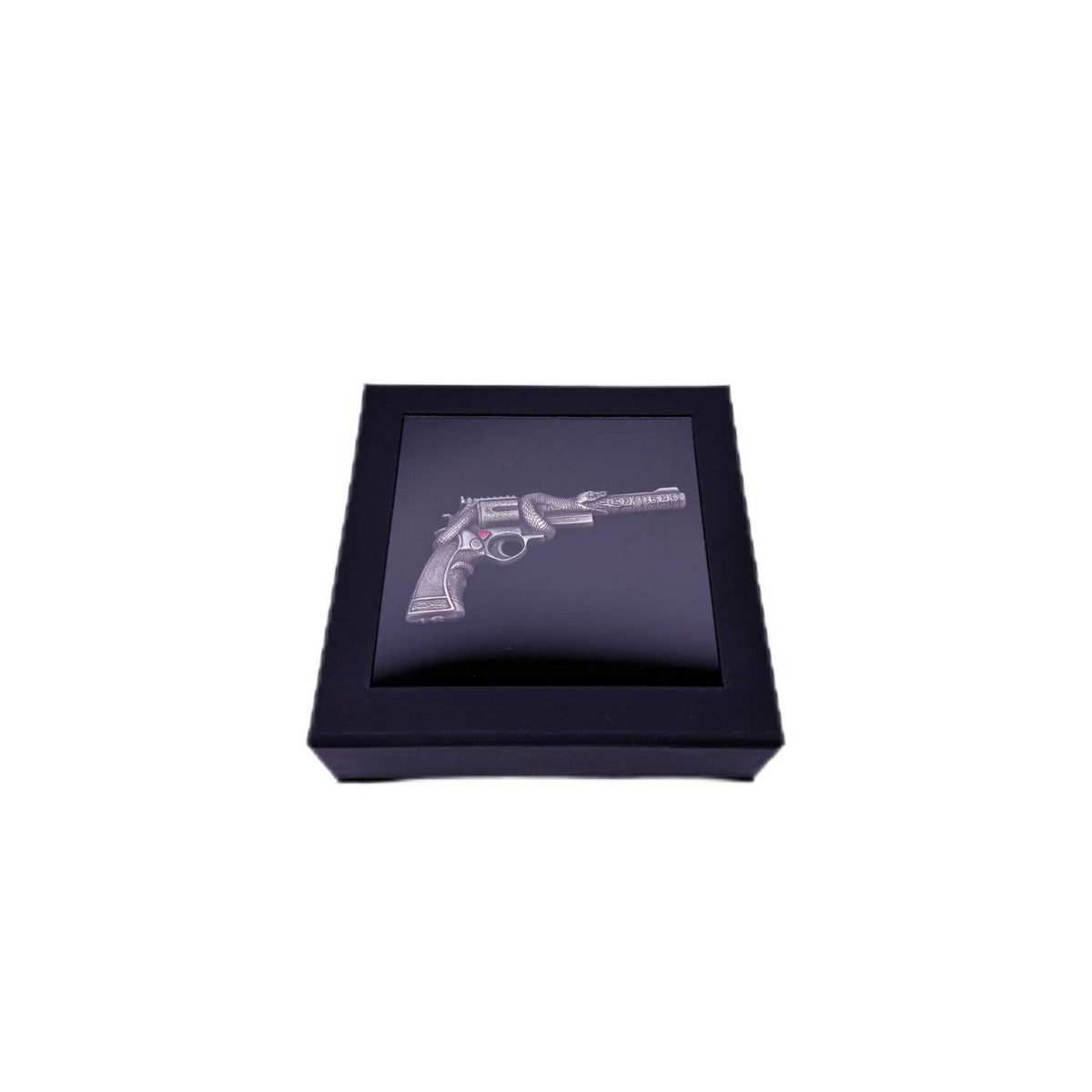 Silver Coin Reeves Security Feature 2 Oz Silver Coin 2025 Truth Guard Snake Revolver Antiqued High Relief ...