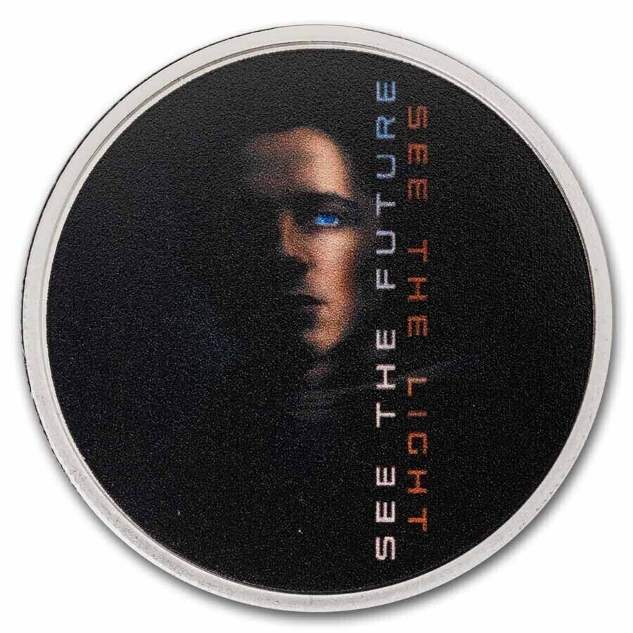 2 X 1 Oz Silver Coin 2044 DUNE 2 2-Coin Colorized Paul/Feyd Fighter Set COA #1