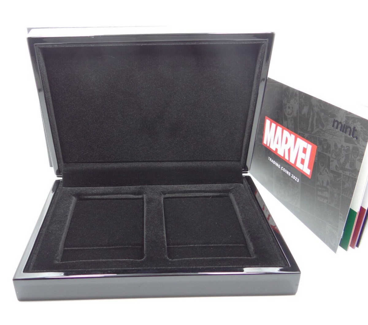 2023 Marvel Mint Trading Coins NZ Mint Empty Hard Display Box and Booklet-classypw.com-2