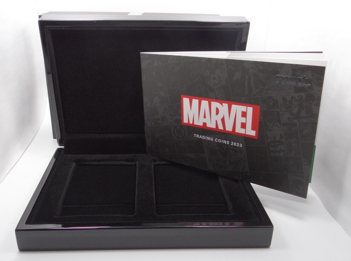 2023 Marvel Mint Trading Coins NZ Mint Empty Hard Display Box and Booklet-classypw.com-3