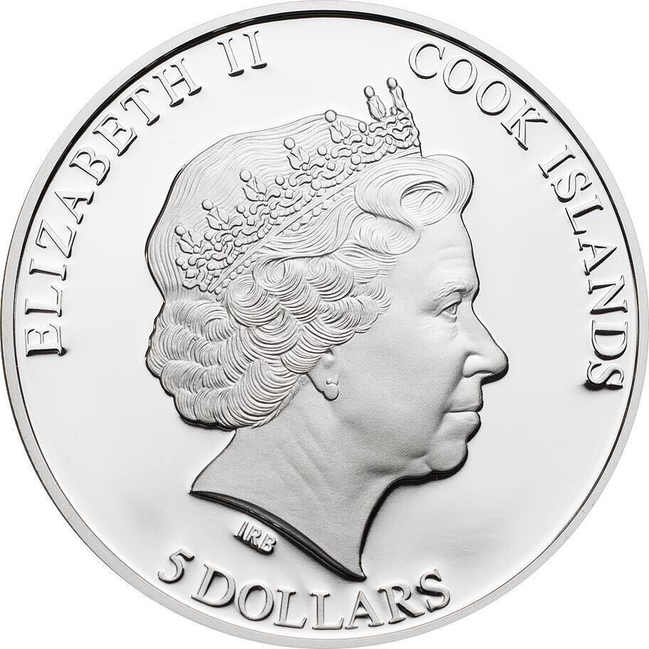 20g Silver Coin 2012 $5 Cook Islands The Pacific Challenge Islands Forum Coconut