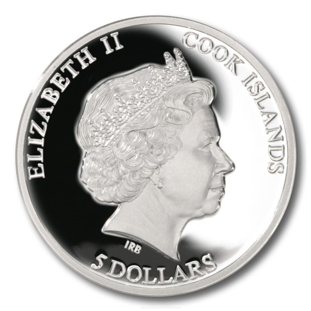 20g Silver Coin 2012 Cook Islands $5 PGA Tour with 3D Golf Ball marble insert-classypw.com-3