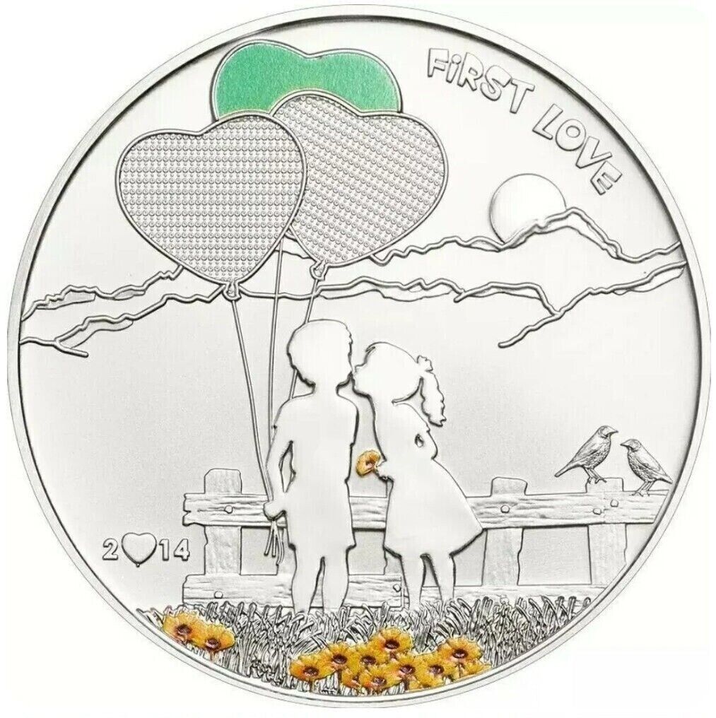 20g Silver Coin 2014 $5 Cook Islands Paint My Coin First Love Brush Paint Set-classypw.com-1