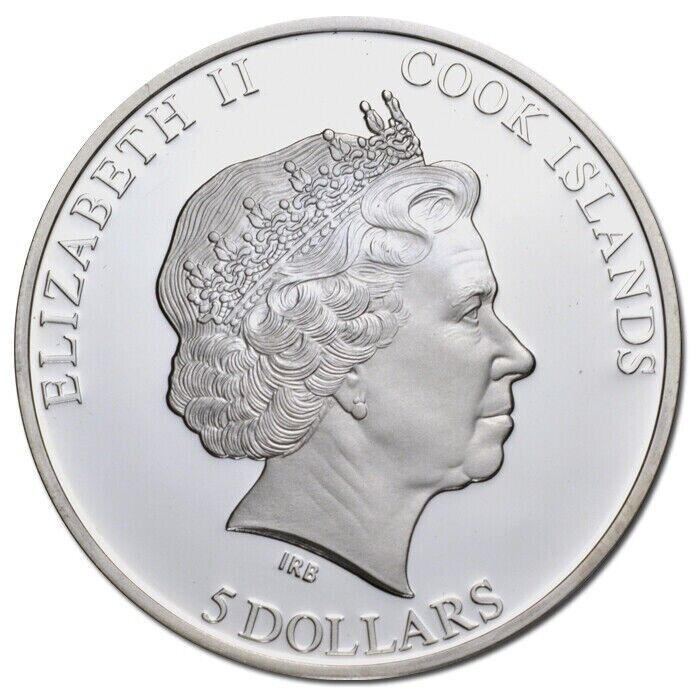 20g Silver Coin 2014 Cook Islands $5 3D Parrot - Crimson Rosella-classypw.com-4