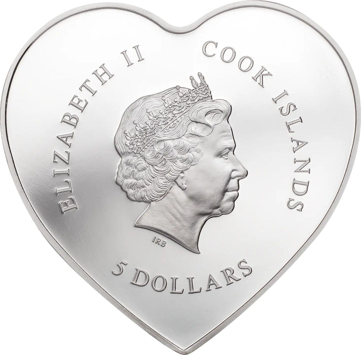 20g Silver Coin 2021 Cook Islands $5 Happy Valentine&#39;s Day Love Swarovski Hearts-classypw.com-2