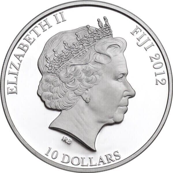 20g Silver Coin Proof 2012 Fiji $10 Patron Saints - Saint Vladimir Proof Coin-classypw.com-1