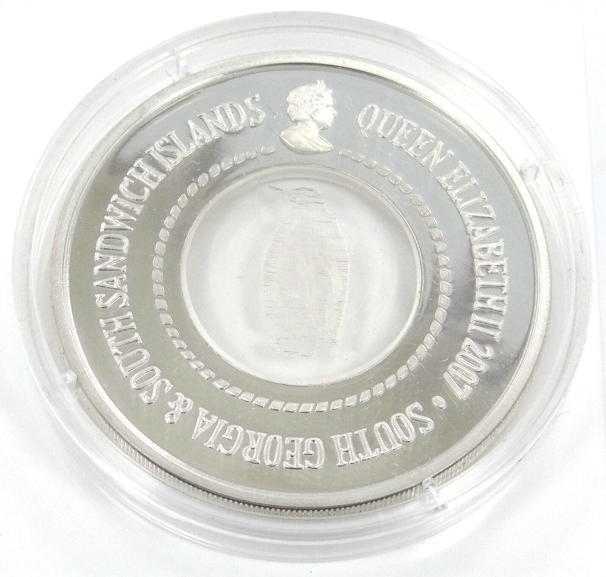 23.45g Silver Coin 2007 South Georgia Sandwich Islands Penguins of the Antarctic-classypw.com-2